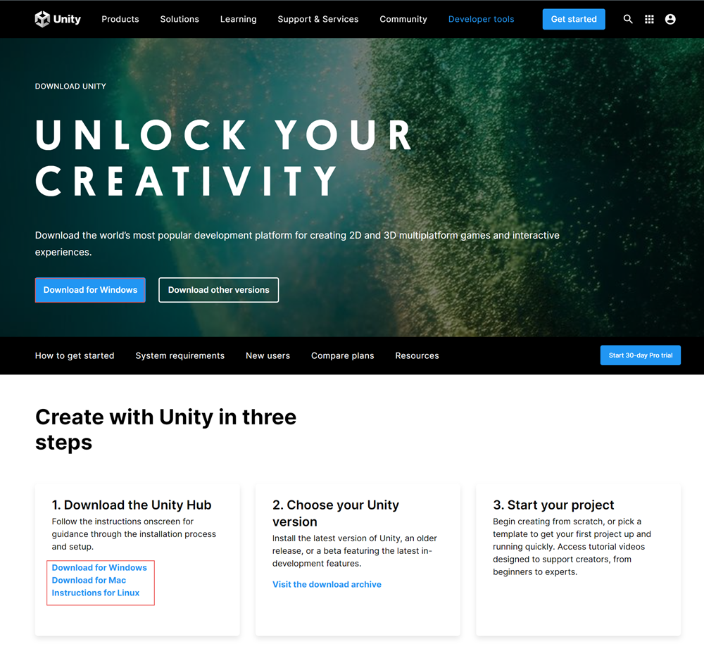 Download Unity Personal: Get Unity for Free