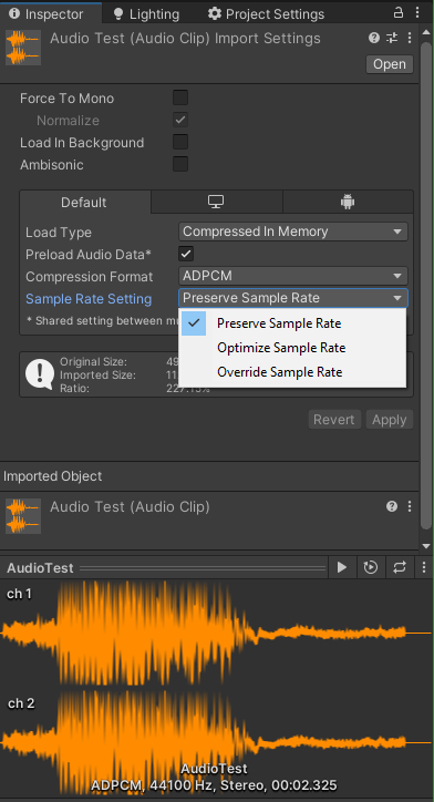 Unity - Manual: Audio Source